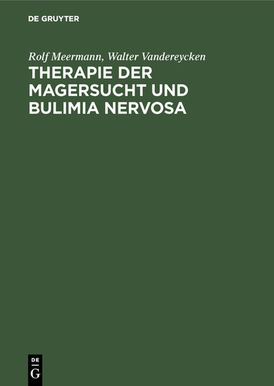 Therapie der Magersucht und Bulimia nervosa main product photo