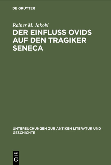 Der Einfluss Ovids auf den Tragiker Seneca main product photo