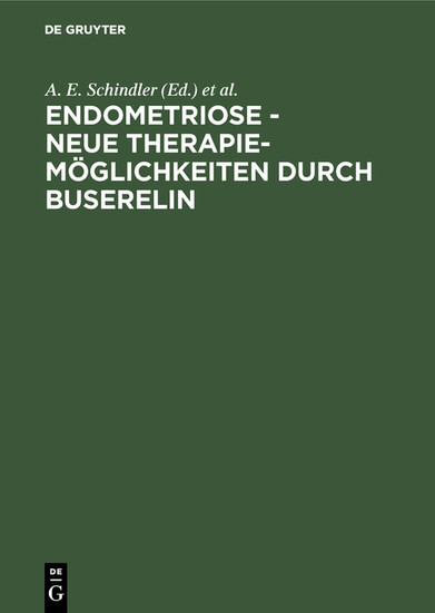 Endometriose - neue Therapiemöglichkeiten durch Buserelin main product photo