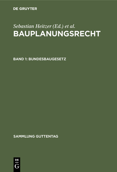 Bundesbaugesetz main product photo