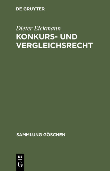 Konkurs- und Vergleichsrecht main product photo