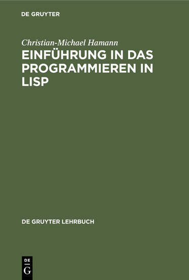 Einführung in das Programmieren in LISP main product photo