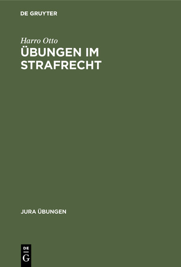 Übungen im Strafrecht main product photo
