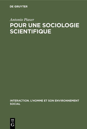 Pour une sociologie scientifique main product photo