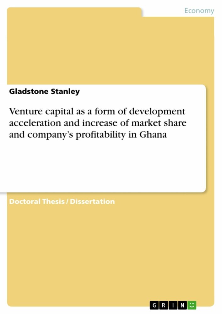 Venture capital as a form of development acceleration and increase of market share and company's profitability in Ghana main product photo