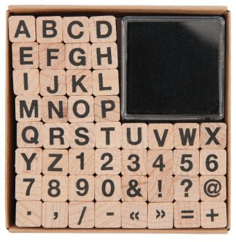 Stempelset ABC und Zahlen. .1