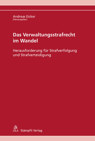 Das Verwaltungsstrafrecht im Wandel main product photo