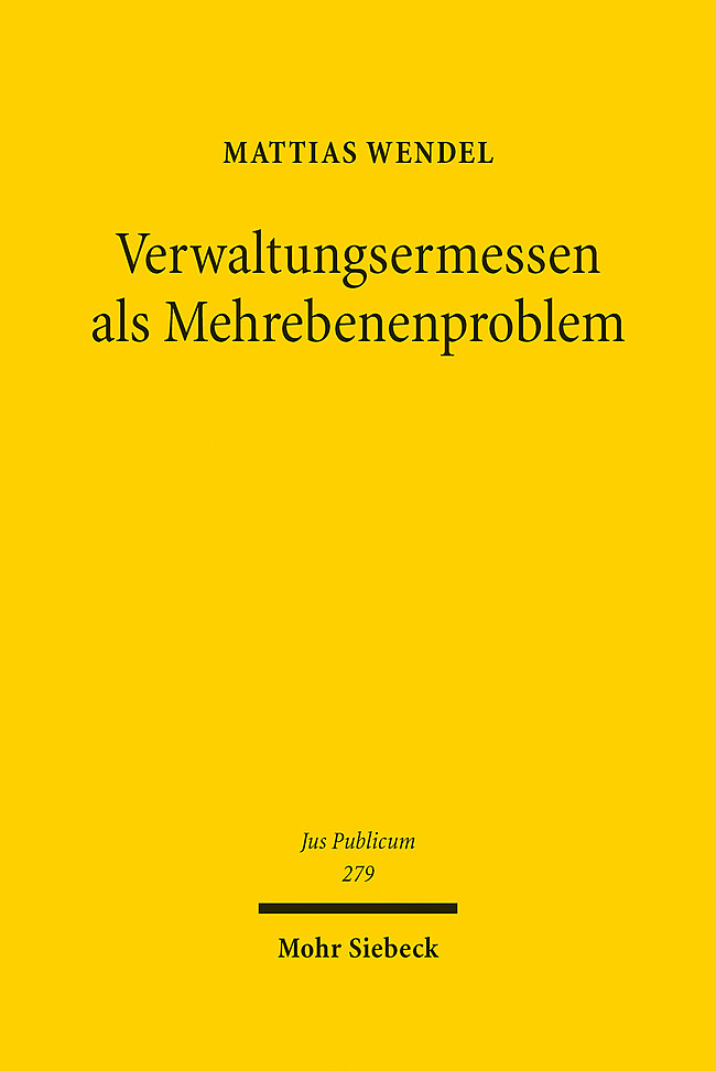 Verwaltungsermessen als Mehrebenenproblem main product photo