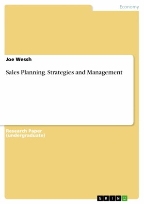 Sales Planning. Strategies and Management