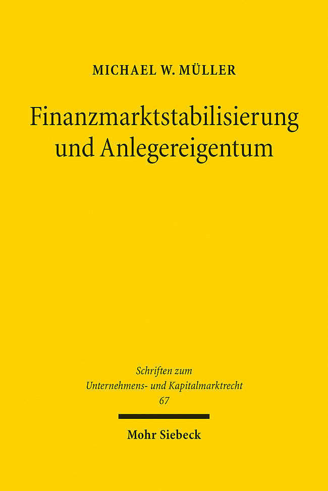 Finanzmarktstabilisierung und Anlegereigentum main product photo