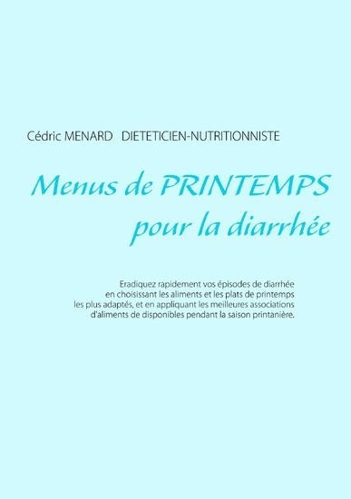 Menus de printemps pour la diarrhée main product photo