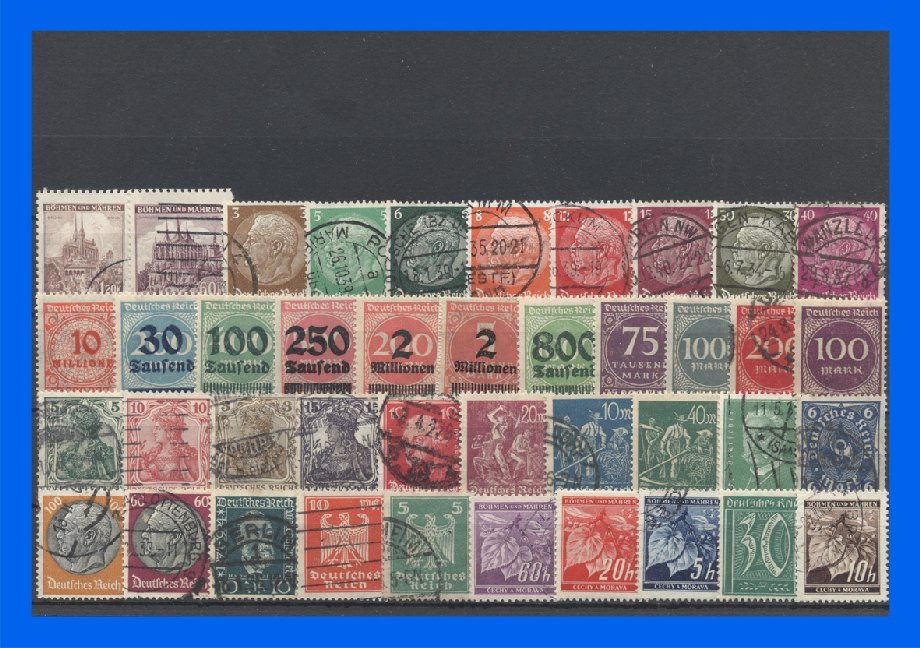 50 verschiedene Briefmarken Deutsches Reich: 3. Reich main product photo