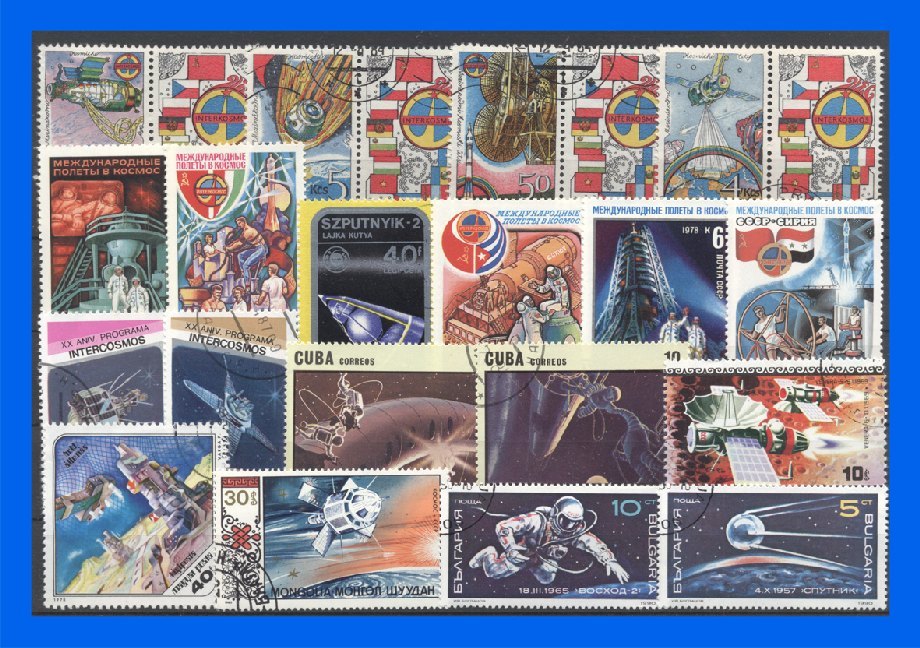 50 verschiedene Briefmarken Weltraum main product photo