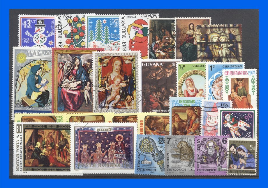 50 verschiedene Briefmarken Weihnachten main product photo