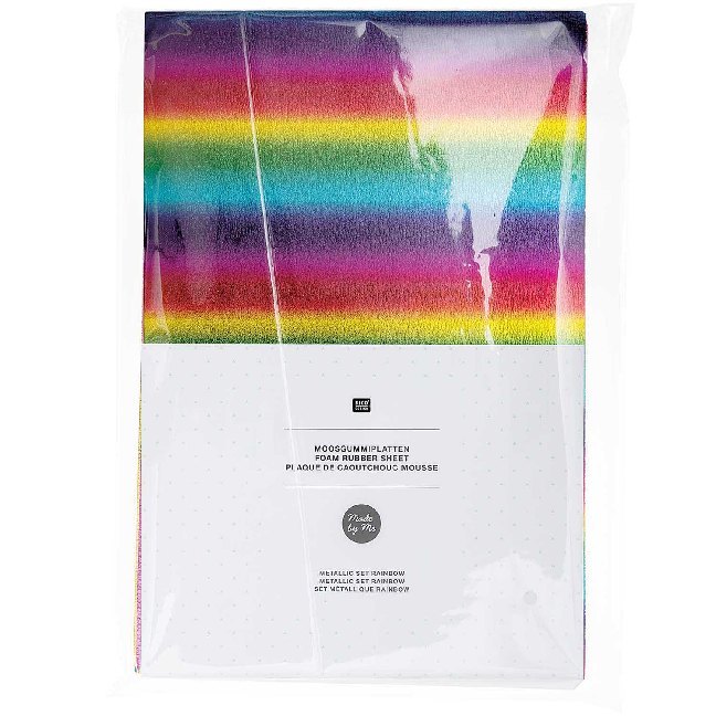 Moosgummiplatten Metallic Set Rainbow main product photo