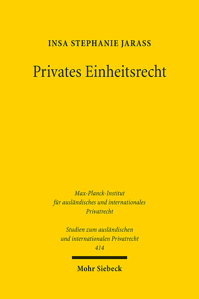 Privates Einheitsrecht main product photo