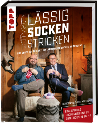 Lässig Socken stricken mit Dendennis und Mr. Knitbear. Das Leben ist zu kurz, um langweilige Socken zu tragen!