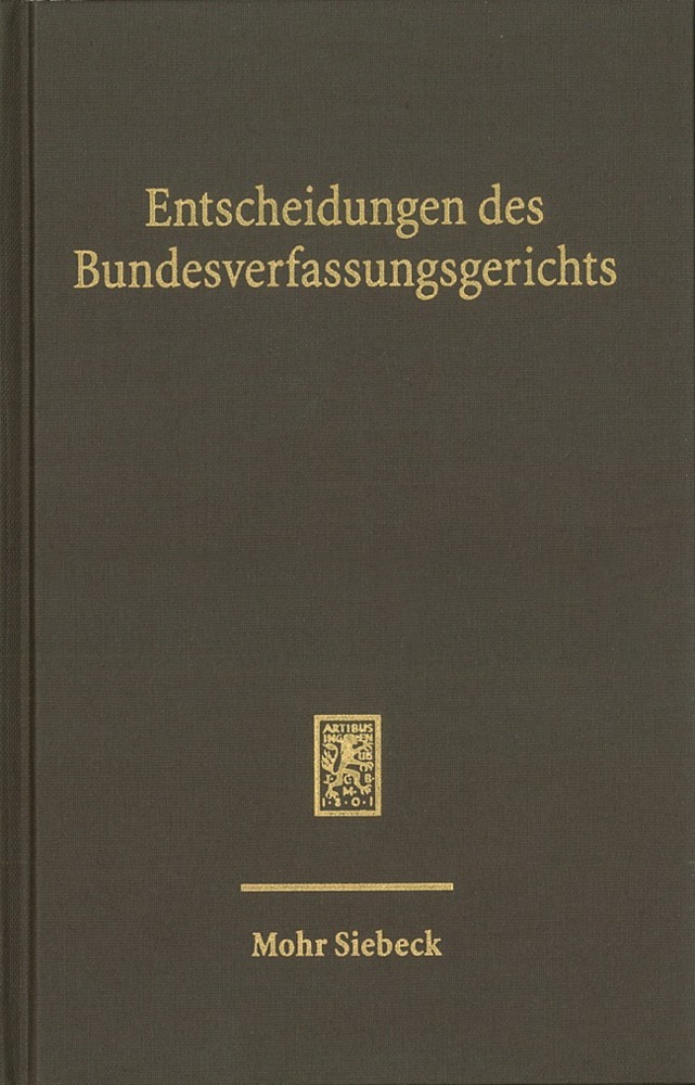 Entscheidungen des Bundesverfassungsgerichts (BVerfGE) main product photo