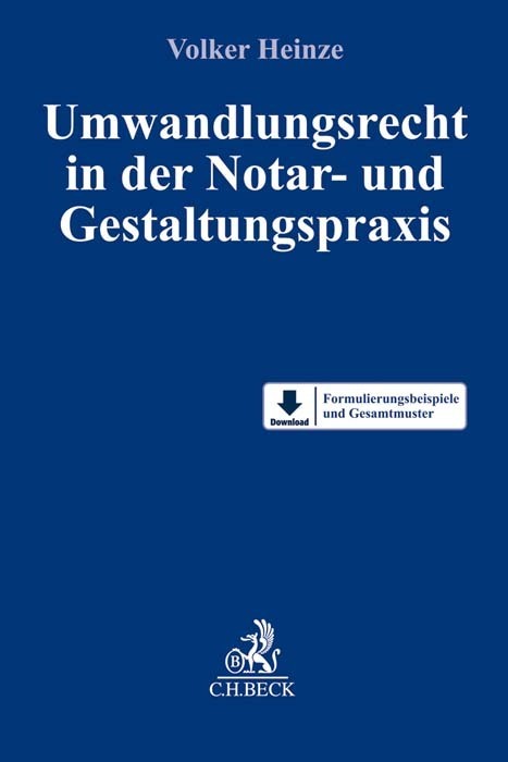 Umwandlungsrecht in der Notar- und Gestaltungspraxis main product photo