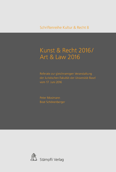 Kunst & Recht 2016 / Art & Law 2016 main product photo