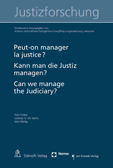 Peut-on manager la justice ? Kann man die Justiz managen? Can we manage the judiciary? main product photo