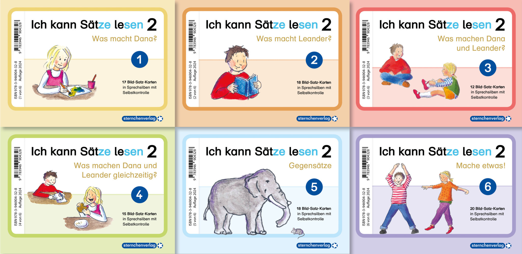Ich kann Sätze lesen Teil 2 in Sprechsilben mit Dana und Leander. Tl.2 main product photo