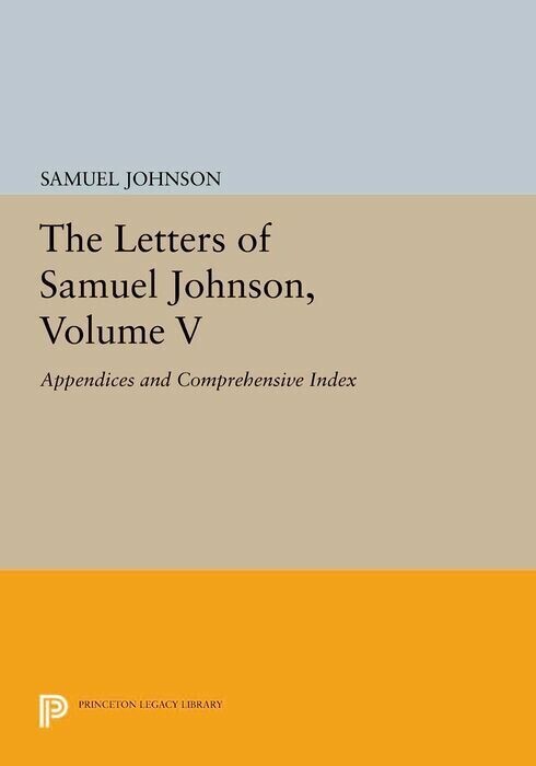The Letters of Samuel Johnson, Volume V main product photo