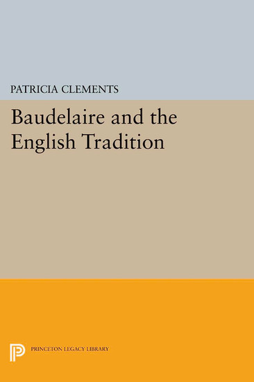 Baudelaire and the English Tradition main product photo