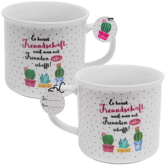 Tasse mit Kaktus "Freundschaft" main product photo