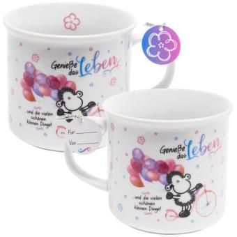 Tasse mit Spruch "Genieße das Leben"
