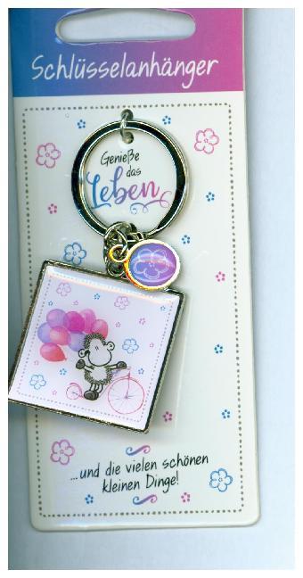 Schlüsselanhänger mit Spruch "Genieße das Leben" main product photo