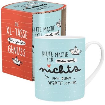 XL-Tasse "Heute mache ich erst mal nichts"