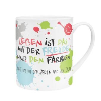 XL-Tasse "Leben ist das mit der Freude"