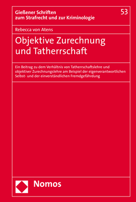 Objektive Zurechnung und Tatherrschaft main product photo