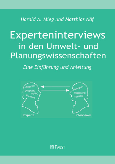 Experteninterview in den Umwelt- und Planungswissenschaften main product photo