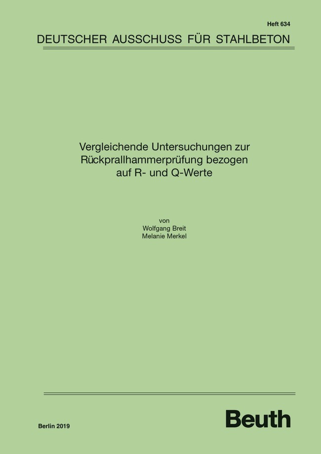Vergleichende Untersuchungen zur Rückprallhammerprüfung bezogen auf R- und Q-Werte main product photo