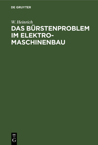 Das Bürstenproblem im Elektromaschinenbau main product photo