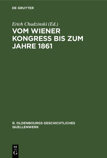 Vom Wiener Kongreß bis zum Jahre 1861 main product photo