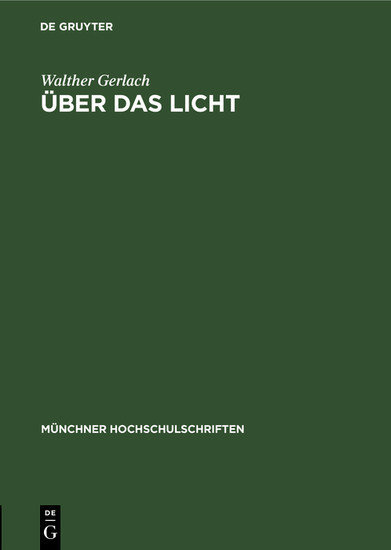 Über das Licht main product photo