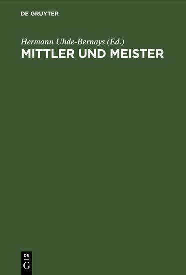 Mittler und Meister main product photo