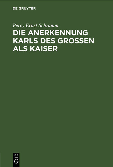 Die Anerkennung Karls des Großen als Kaiser main product photo