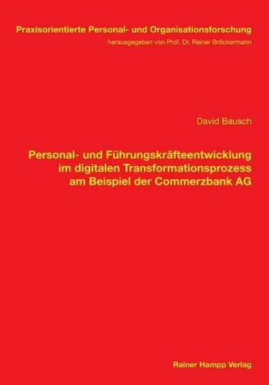 Personal- und Führungskräfteentwicklung im digitalen Transformationsprozess am Beispiel der Commerzbank AG main product photo