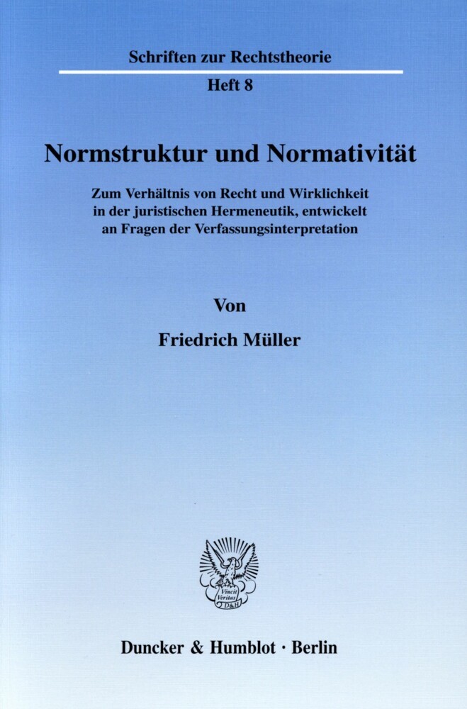 Normstruktur und Normativität. main product photo