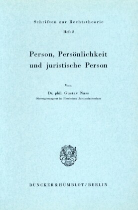 Person, Persönlichkeit und juristische Person.