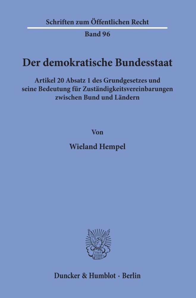 Der demokratische Bundesstaat. main product photo