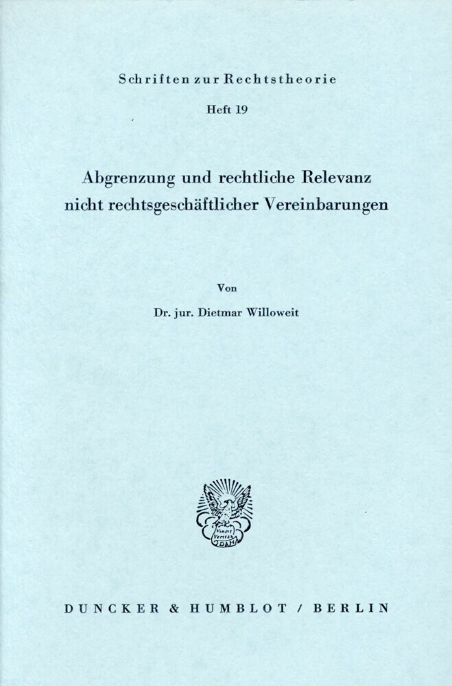 Abgrenzung und rechtliche Relevanz nicht rechtsgeschäftlicher Vereinbarungen. main product photo