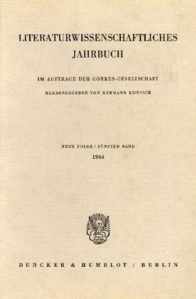 Literaturwissenschaftliches Jahrbuch.