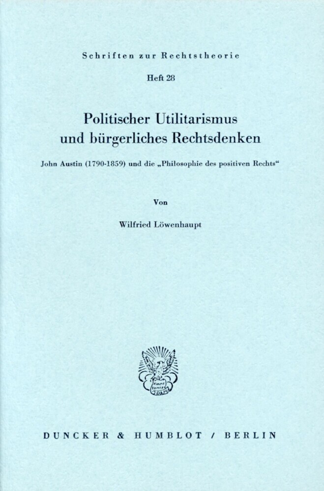 Politischer Utilitarismus und bürgerliches Rechtsdenken. main product photo