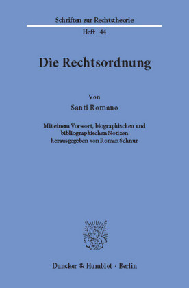 Die Rechtsordnung.