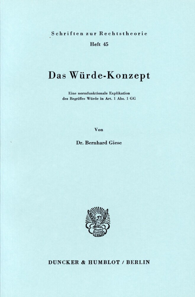 Das Würde-Konzept. main product photo